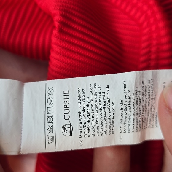 Cupshe Bold Red Bikini Bottom - Picture 3 of 4